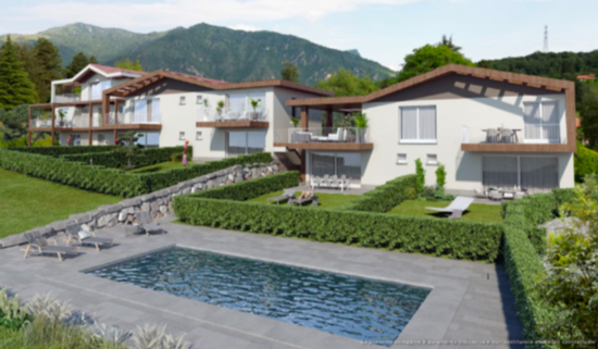Render Esterno del Progetto Ville del Sebino